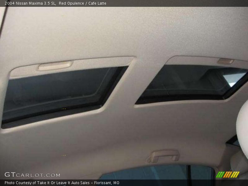 Red Opulence / Cafe Latte 2004 Nissan Maxima 3.5 SL