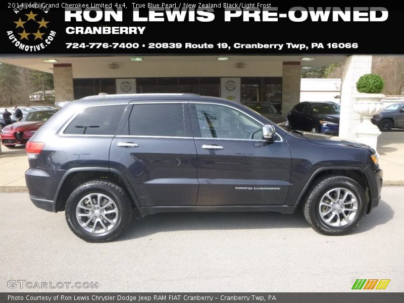 True Blue Pearl / New Zealand Black/Light Frost 2014 Jeep Grand Cherokee Limited 4x4