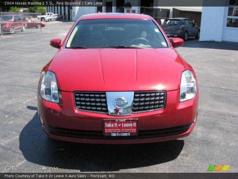 Red Opulence / Cafe Latte 2004 Nissan Maxima 3.5 SL