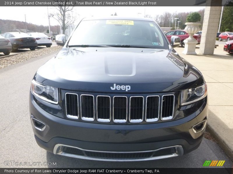 True Blue Pearl / New Zealand Black/Light Frost 2014 Jeep Grand Cherokee Limited 4x4