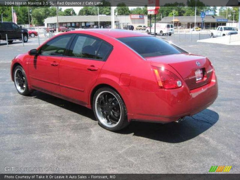 Red Opulence / Cafe Latte 2004 Nissan Maxima 3.5 SL