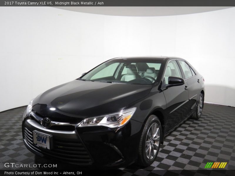 Midnight Black Metallic / Ash 2017 Toyota Camry XLE V6