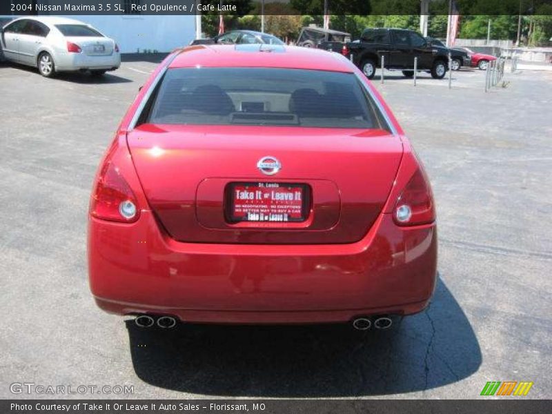 Red Opulence / Cafe Latte 2004 Nissan Maxima 3.5 SL