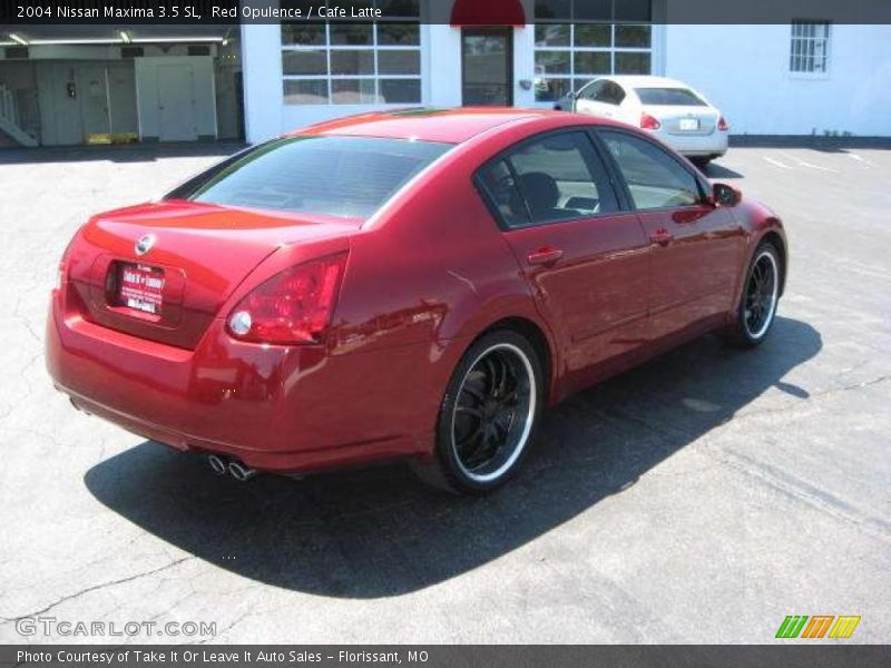 Red Opulence / Cafe Latte 2004 Nissan Maxima 3.5 SL