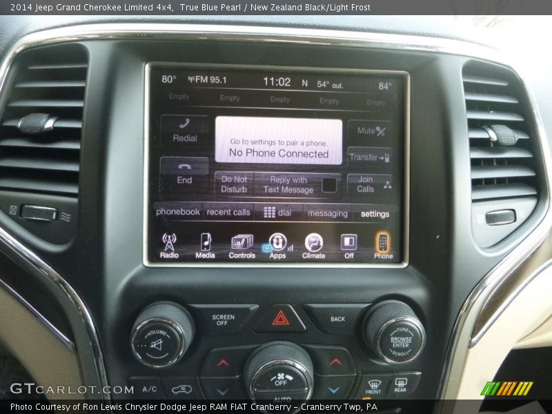 True Blue Pearl / New Zealand Black/Light Frost 2014 Jeep Grand Cherokee Limited 4x4