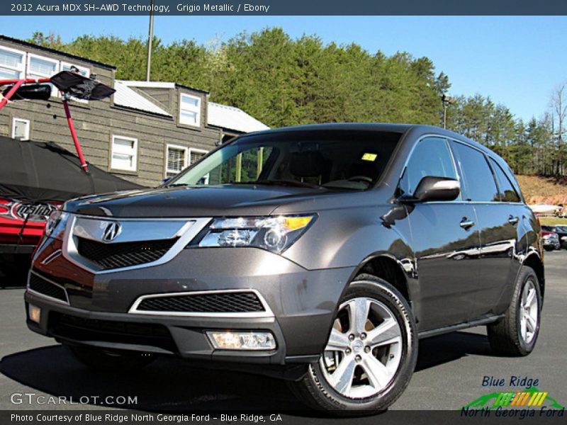 Grigio Metallic / Ebony 2012 Acura MDX SH-AWD Technology