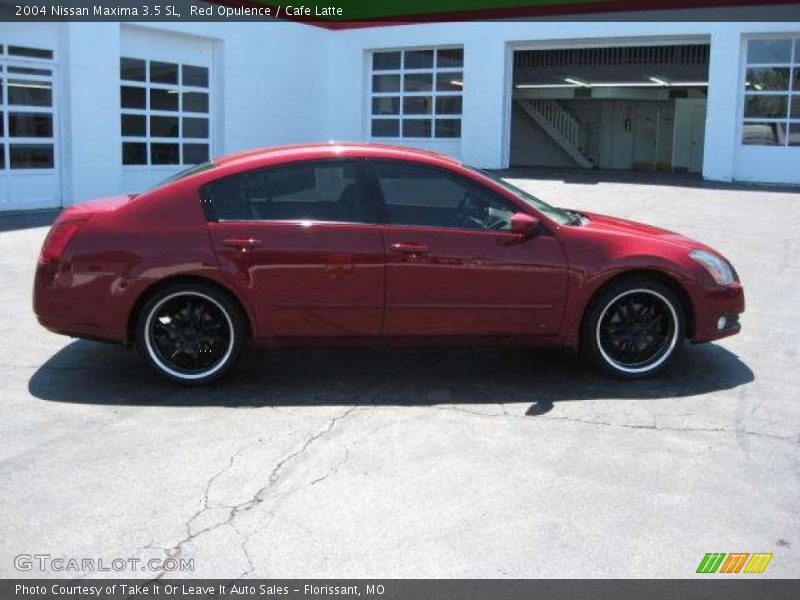 Red Opulence / Cafe Latte 2004 Nissan Maxima 3.5 SL