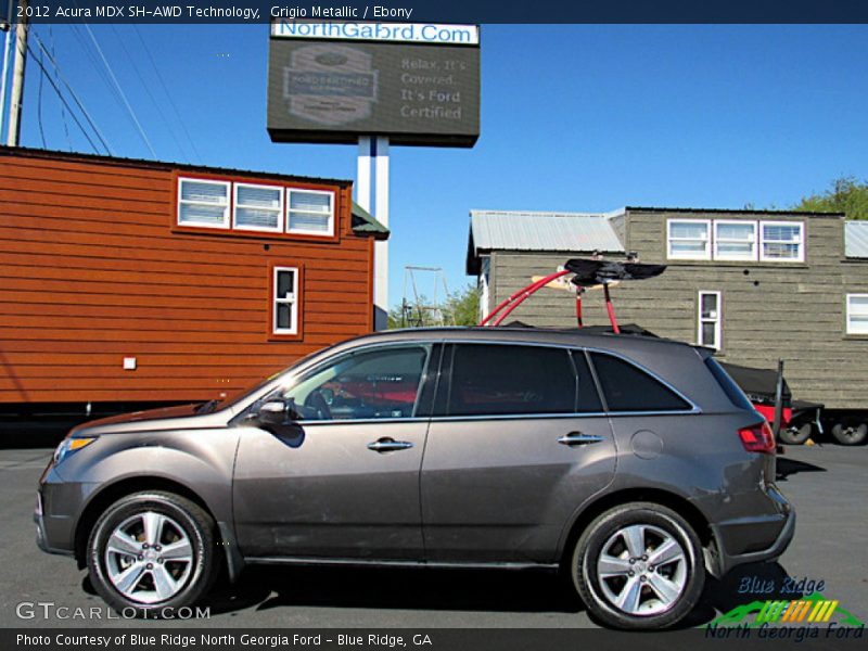 Grigio Metallic / Ebony 2012 Acura MDX SH-AWD Technology