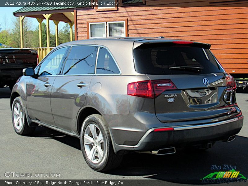 Grigio Metallic / Ebony 2012 Acura MDX SH-AWD Technology