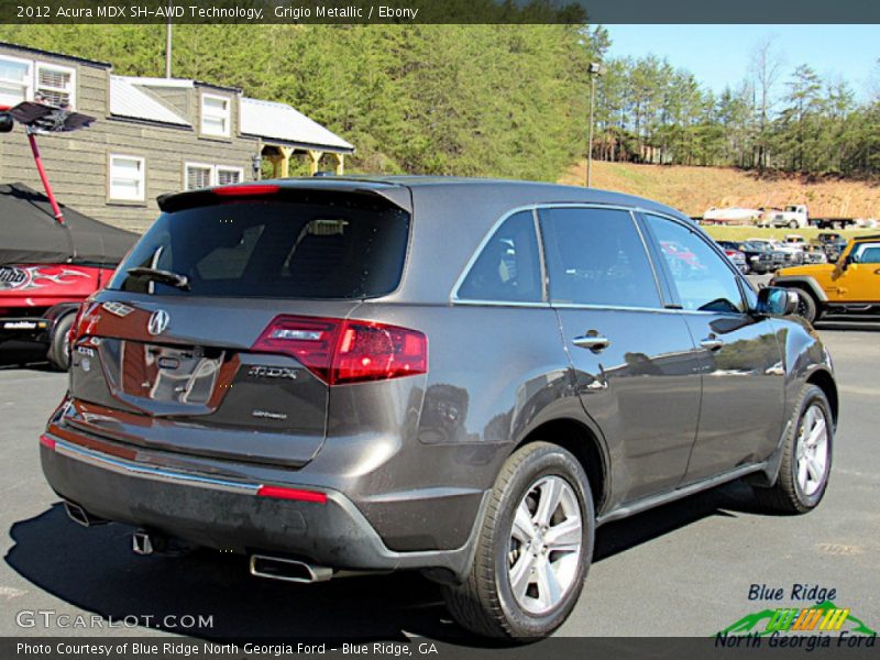Grigio Metallic / Ebony 2012 Acura MDX SH-AWD Technology