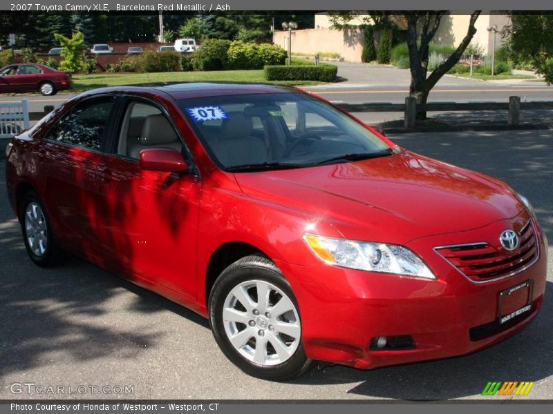 Barcelona Red Metallic / Ash 2007 Toyota Camry XLE