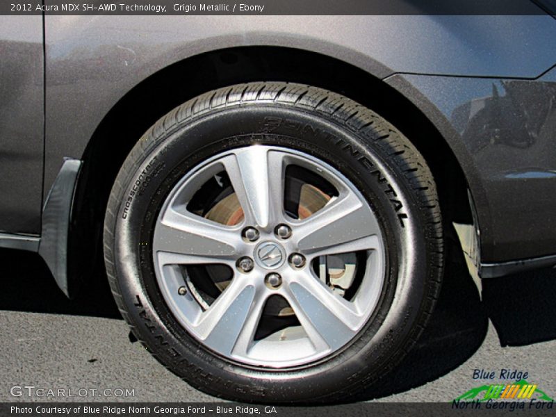 Grigio Metallic / Ebony 2012 Acura MDX SH-AWD Technology
