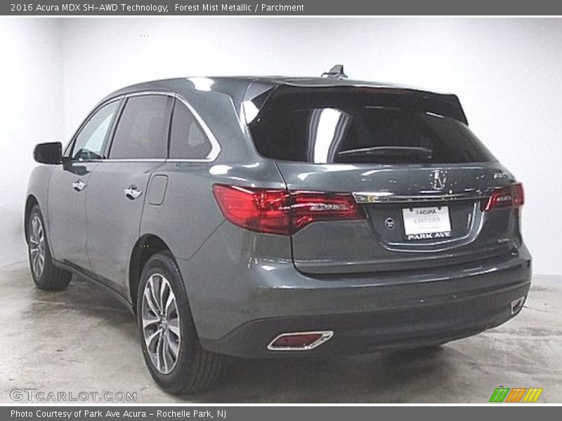 Forest Mist Metallic / Parchment 2016 Acura MDX SH-AWD Technology