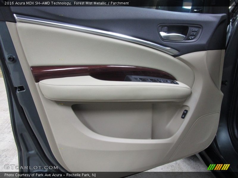 Forest Mist Metallic / Parchment 2016 Acura MDX SH-AWD Technology