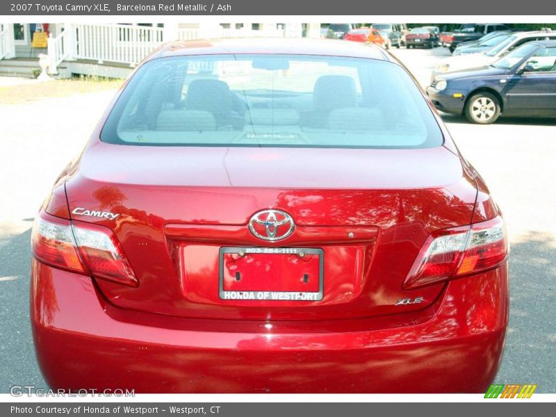 Barcelona Red Metallic / Ash 2007 Toyota Camry XLE