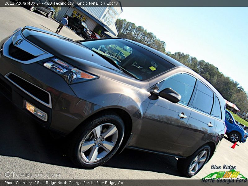 Grigio Metallic / Ebony 2012 Acura MDX SH-AWD Technology