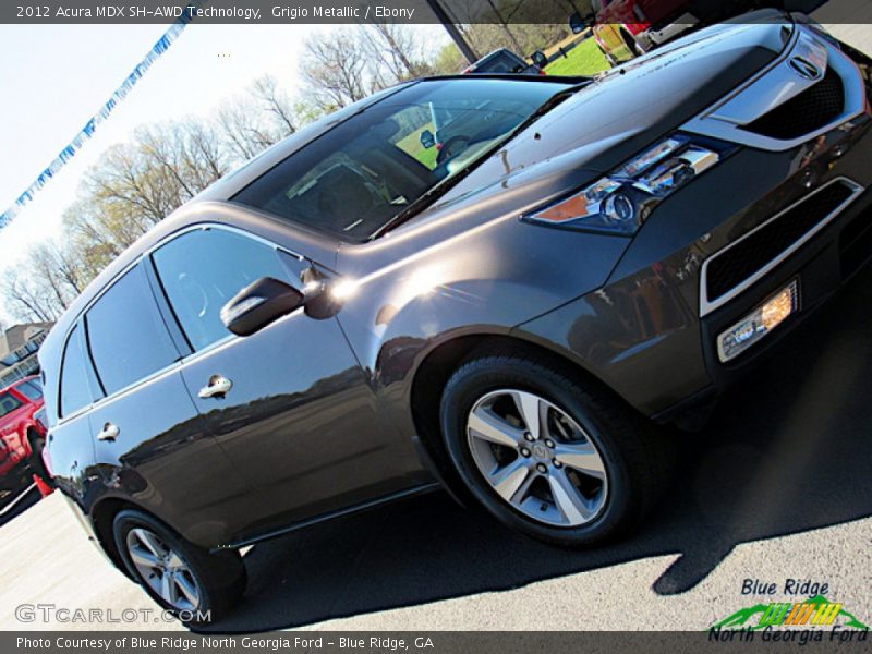 Grigio Metallic / Ebony 2012 Acura MDX SH-AWD Technology