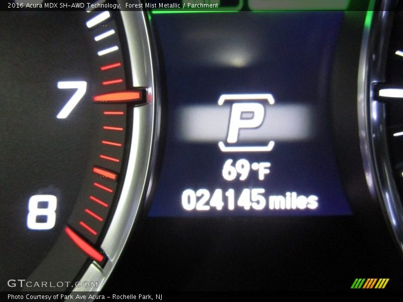 Forest Mist Metallic / Parchment 2016 Acura MDX SH-AWD Technology