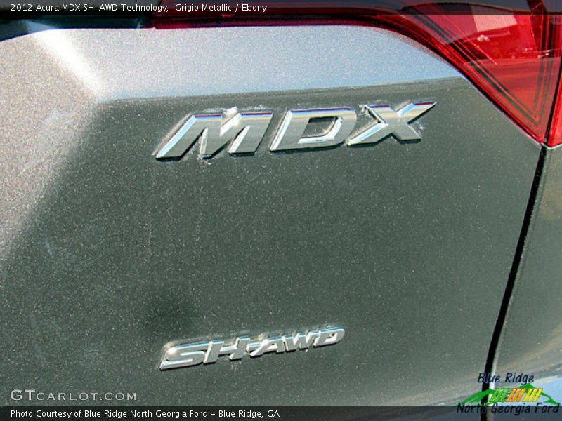 Grigio Metallic / Ebony 2012 Acura MDX SH-AWD Technology