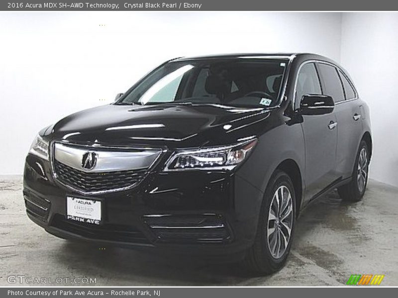 Crystal Black Pearl / Ebony 2016 Acura MDX SH-AWD Technology