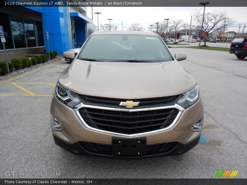Sandy Ridge Metallic / Jet Black/Cinnamon 2019 Chevrolet Equinox LT AWD