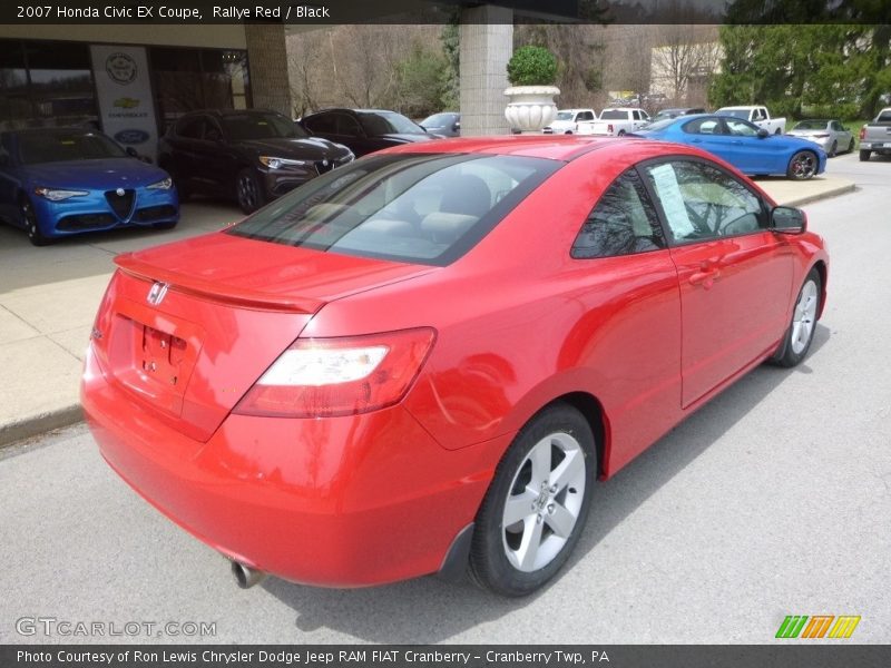 Rallye Red / Black 2007 Honda Civic EX Coupe