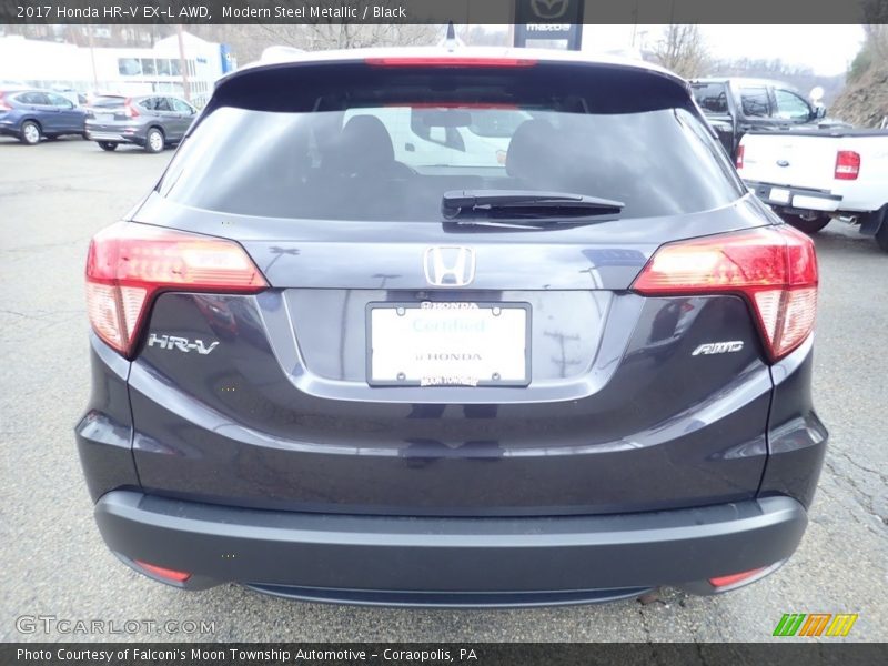 Modern Steel Metallic / Black 2017 Honda HR-V EX-L AWD