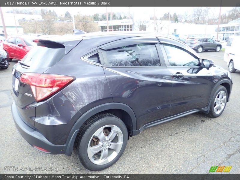 Modern Steel Metallic / Black 2017 Honda HR-V EX-L AWD