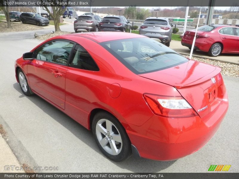 Rallye Red / Black 2007 Honda Civic EX Coupe