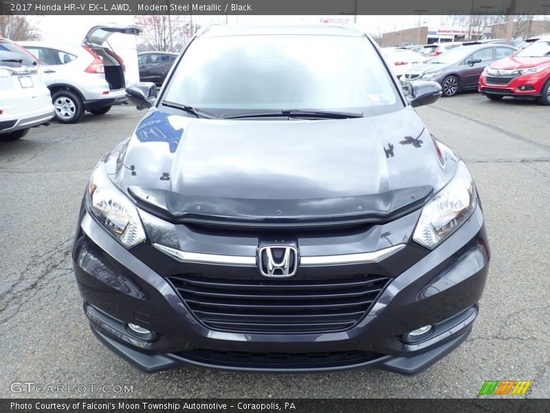 Modern Steel Metallic / Black 2017 Honda HR-V EX-L AWD