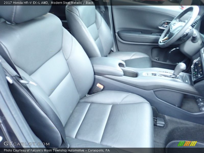 Modern Steel Metallic / Black 2017 Honda HR-V EX-L AWD