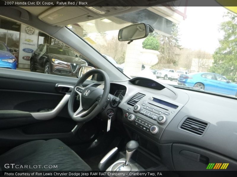 Rallye Red / Black 2007 Honda Civic EX Coupe