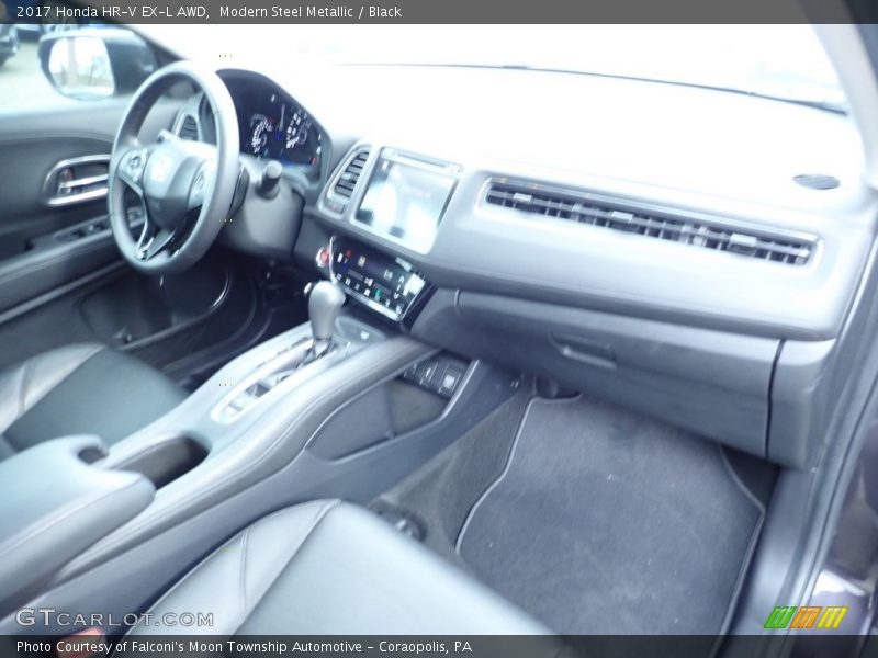 Modern Steel Metallic / Black 2017 Honda HR-V EX-L AWD