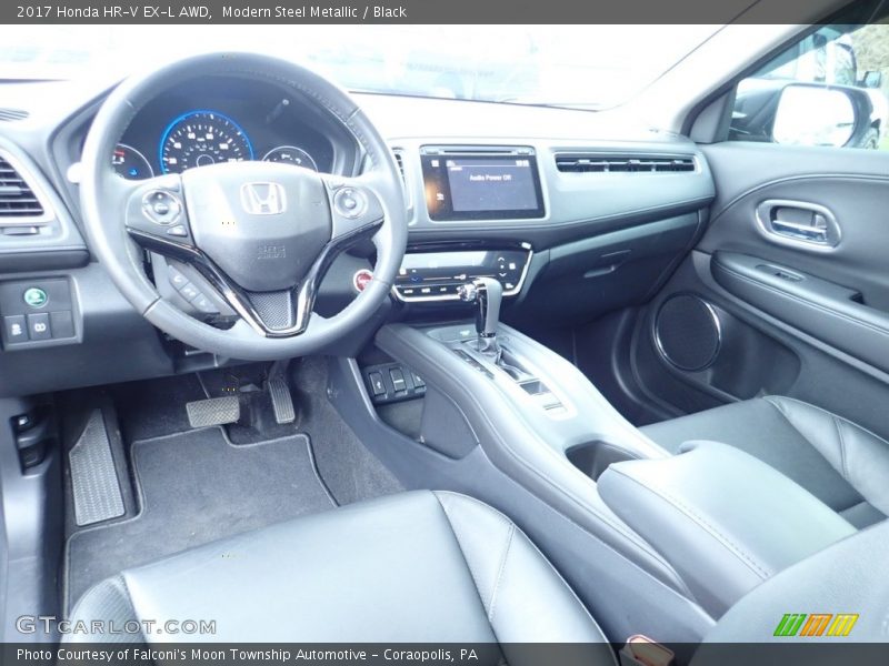 Modern Steel Metallic / Black 2017 Honda HR-V EX-L AWD
