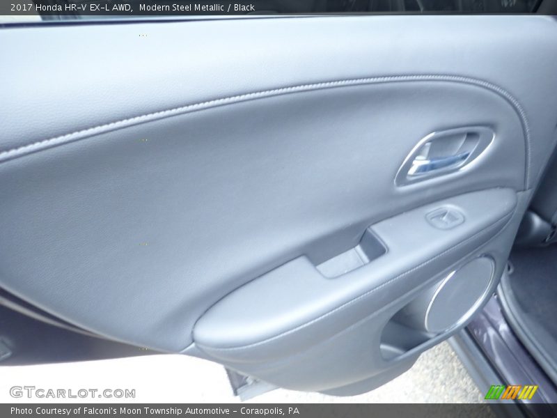 Modern Steel Metallic / Black 2017 Honda HR-V EX-L AWD