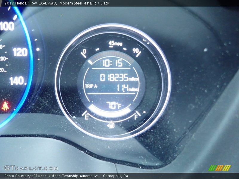 Modern Steel Metallic / Black 2017 Honda HR-V EX-L AWD