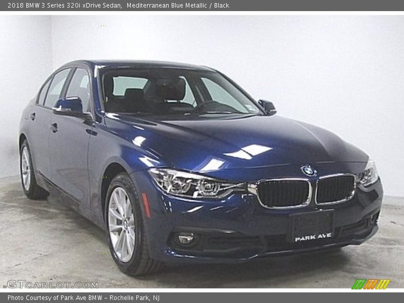 Mediterranean Blue Metallic / Black 2018 BMW 3 Series 320i xDrive Sedan