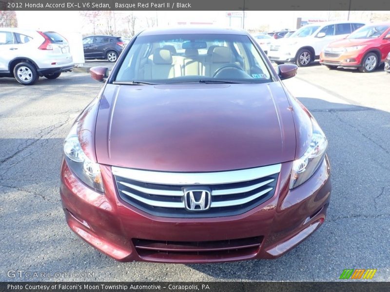 Basque Red Pearl II / Black 2012 Honda Accord EX-L V6 Sedan