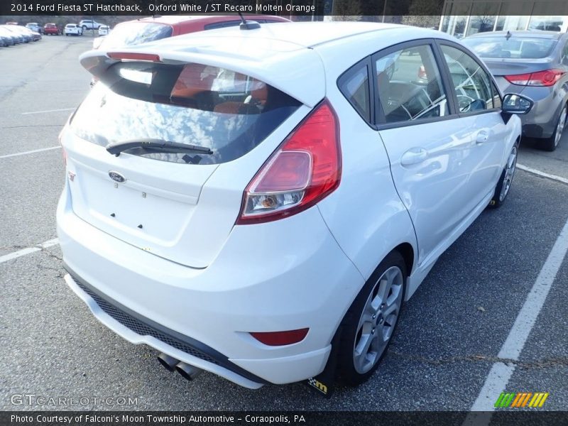 Oxford White / ST Recaro Molten Orange 2014 Ford Fiesta ST Hatchback