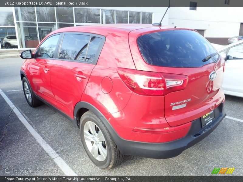 Signal Red / Black 2012 Kia Sportage LX AWD