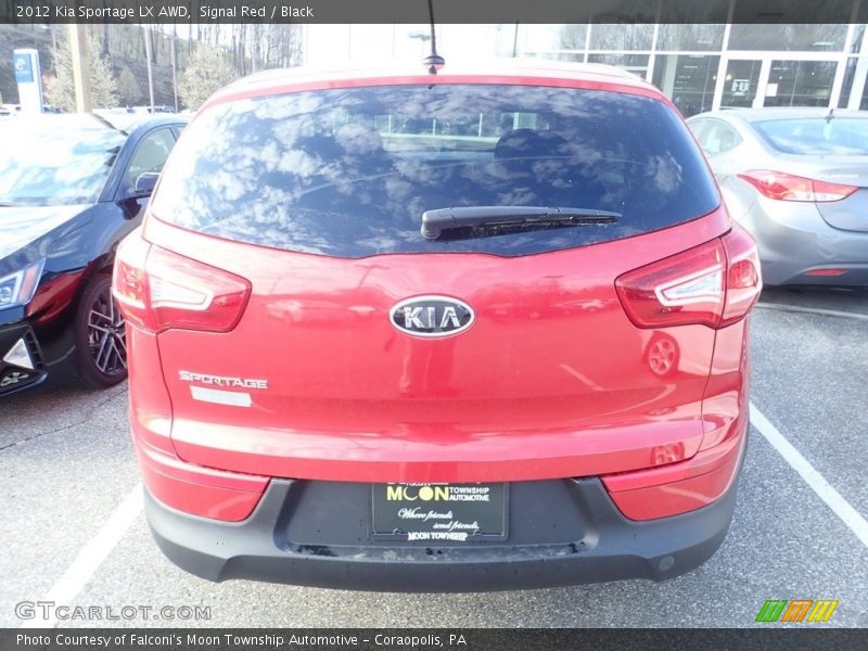 Signal Red / Black 2012 Kia Sportage LX AWD