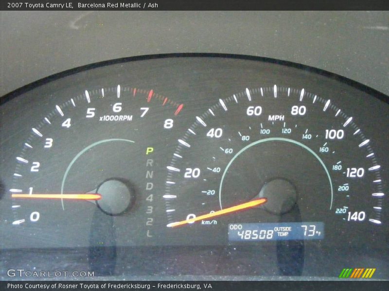 Barcelona Red Metallic / Ash 2007 Toyota Camry LE