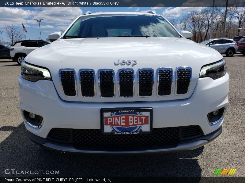 Bright White / Black/Ski Grey 2019 Jeep Cherokee Limited 4x4