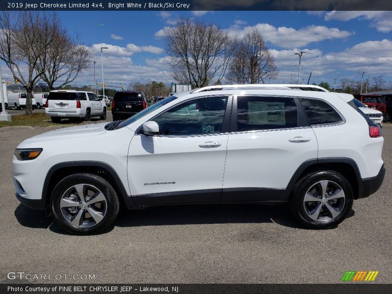 Bright White / Black/Ski Grey 2019 Jeep Cherokee Limited 4x4