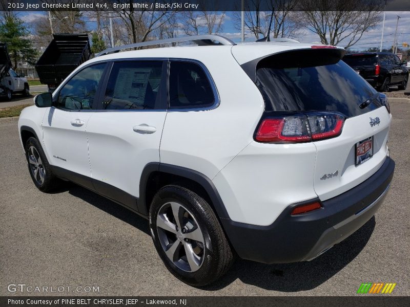 Bright White / Black/Ski Grey 2019 Jeep Cherokee Limited 4x4