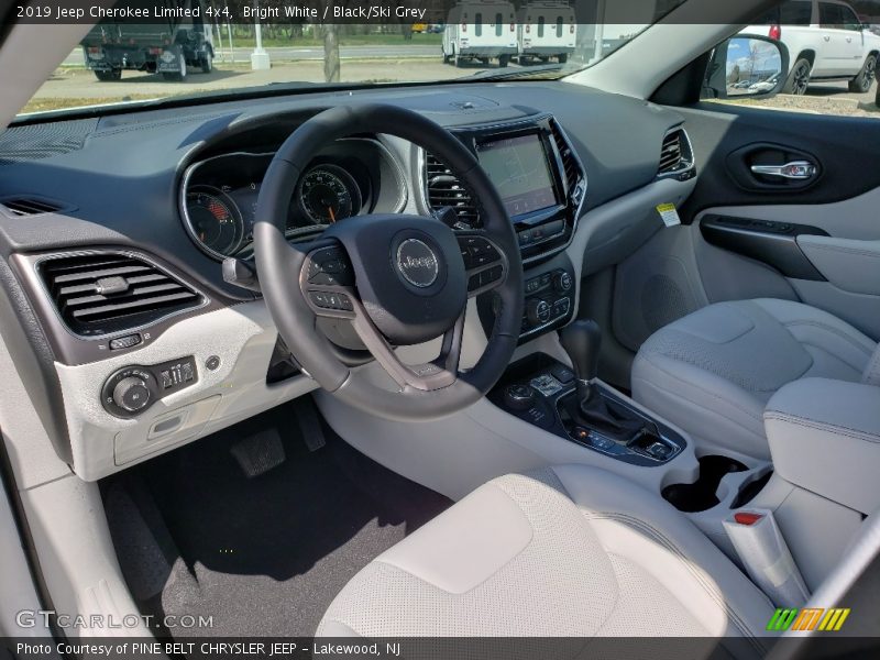 Bright White / Black/Ski Grey 2019 Jeep Cherokee Limited 4x4