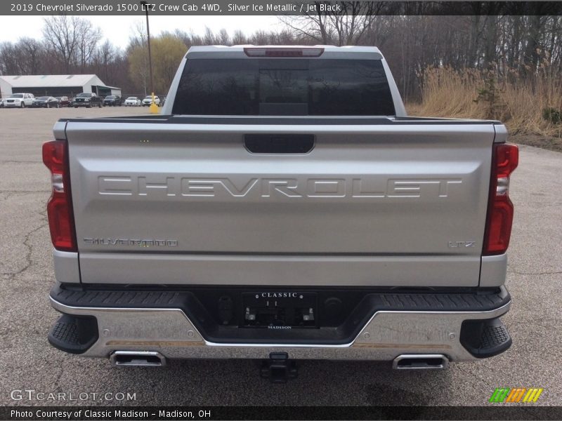 Silver Ice Metallic / Jet Black 2019 Chevrolet Silverado 1500 LTZ Crew Cab 4WD