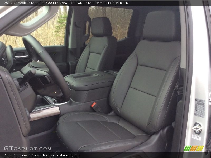Silver Ice Metallic / Jet Black 2019 Chevrolet Silverado 1500 LTZ Crew Cab 4WD