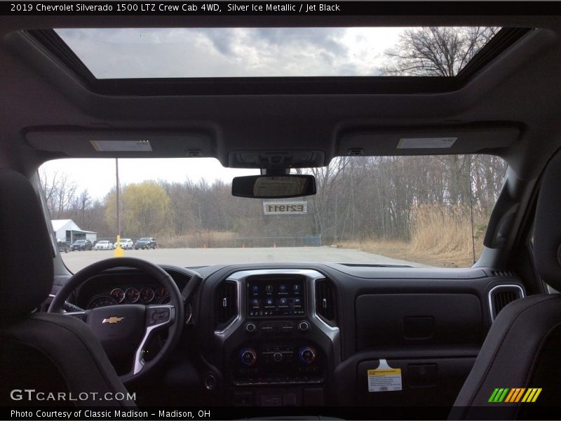 Silver Ice Metallic / Jet Black 2019 Chevrolet Silverado 1500 LTZ Crew Cab 4WD