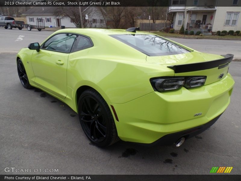Shock (Light Green) / Jet Black 2019 Chevrolet Camaro RS Coupe